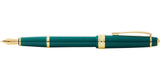Bailey Light™ Polished Green Resin and Gold Tone Fine Nib Fountain Pen