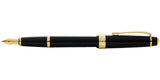 Bailey Light™ Polished Black Resin and Gold Tone Extra-Fine Nib Fountain Pen