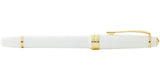 Bailey Light™ Polished White Resin and Gold Tone Fine Nib Fountain Pen