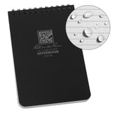 Rite in the Rain 4" x 6" Black Top-Spiral Notebook
