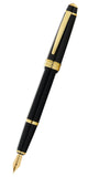 Bailey Light™ Polished Black Resin and Gold Tone Extra-Fine Nib Fountain Pen