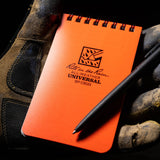 Rite in the Rain 3" x 5" Top Spiral Notebook, Orange