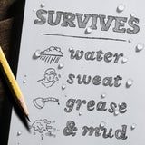 Rite in the Rain 3" x 5" Top Spiral Notebook, Black
